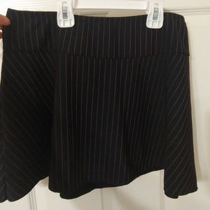 Black and pink mini skirt